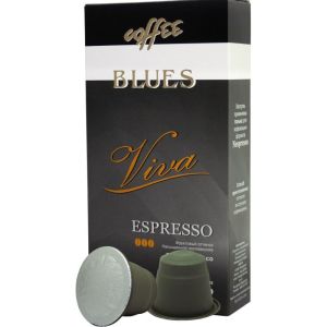 Кофе в капсулах арабика BLUES Viva для кофемашин Nespresso 10 шт.